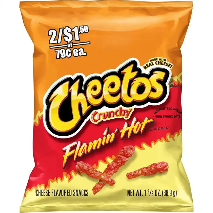 Cheetos Crunchy Cheese Flavored Snacks Flamin‘ Hot 1 3/8 Oz