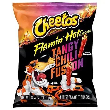 Cheetos Crunchy Hot Chili Fusion Cheese Flavored Snacks – 8.5 Oz
