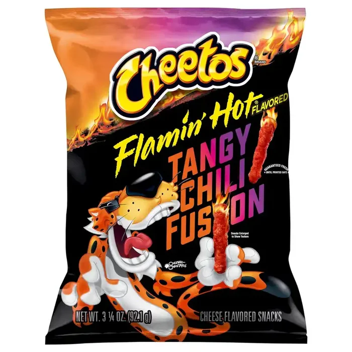 Cheetos Flamin‘ Hot Tangy Chili Fusion Chips, 3.25 Oz
