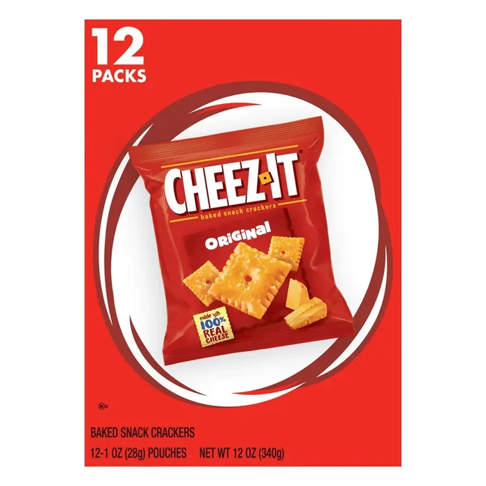 Cheez-It Cheese Crackers, Baked Snack Crackers, Office and Kids Snacks, Original