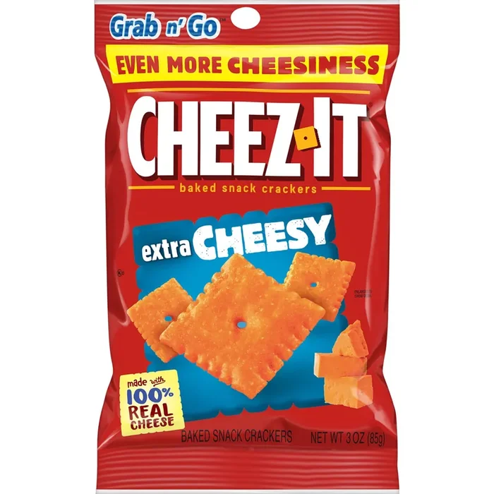 Cheez-It Cheese Crackers, Extra Cheesy, 3 oz
