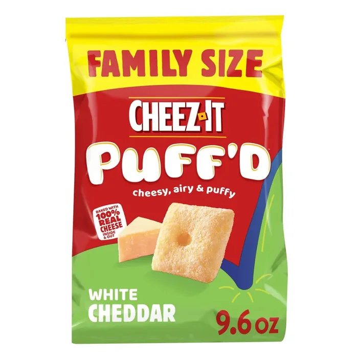 Cheez-It Puff‘d Cheesy Baked Snacks, White Cheddar, 9.6 oz