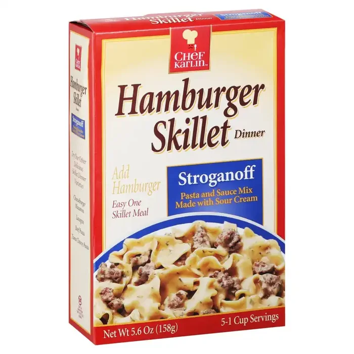 Chef Karlin Stroganoff Hamburger Skillet Dinner 5.6 oz