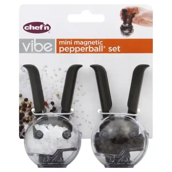 Chef‘n Mini Magnetic PepperBall & SaltBall Set