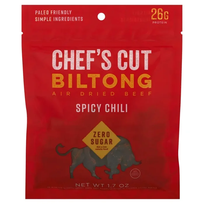Chef‘s Cut Biltong Air Dried Beef Spicy Chili – 1.7 Oz