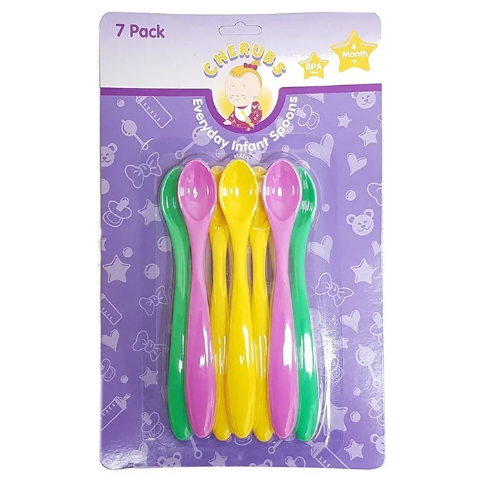 Cherubs Baby Feeding Spoons 7 Pack