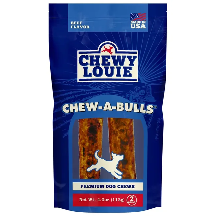 Chewy Louie Chew-A-Bulls Dog Treats