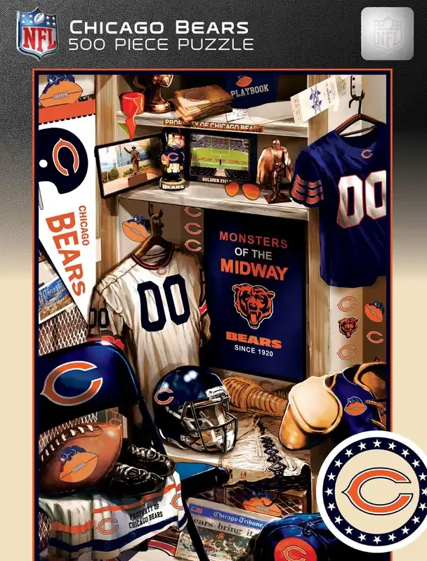 Chicago Bears NFL Locker Room 500pc Puzzle