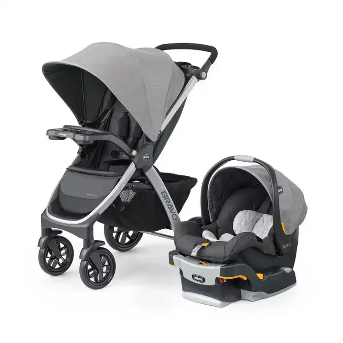 Chicco Bravo 3-in-1 Quick-Fold Trio Travel System – Parker