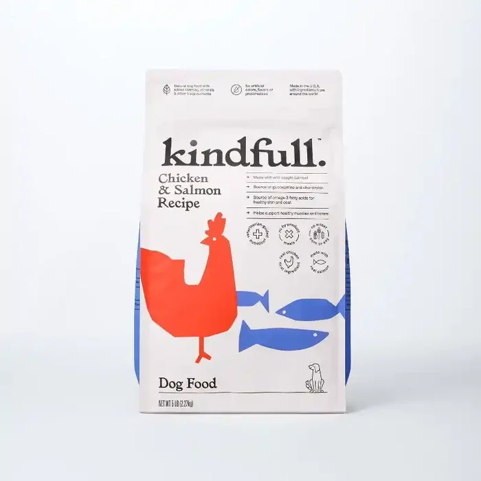 Chicken and Salmon Recipe Dry Dog Food – 5lbs – Kindfull™