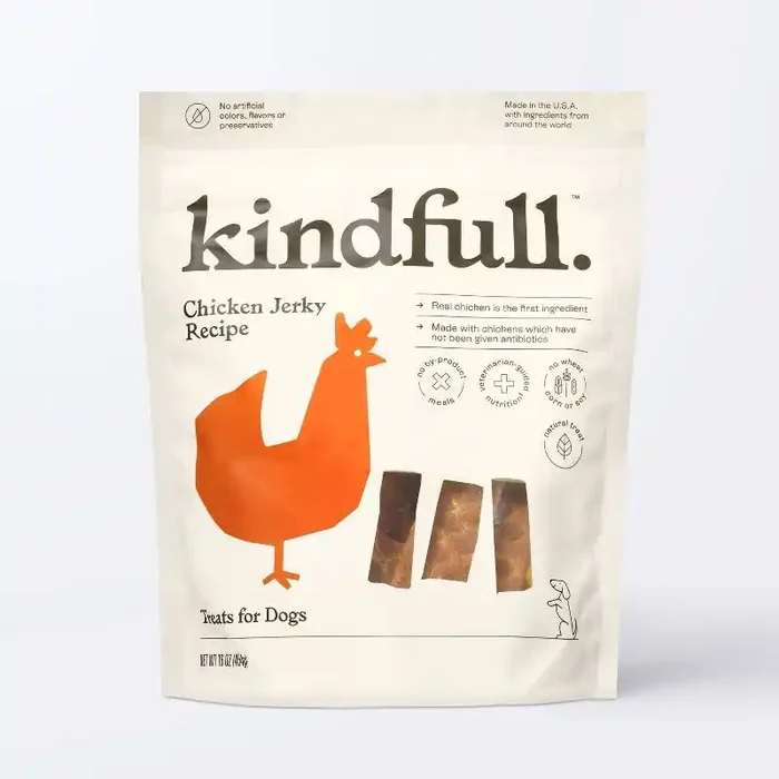 Chicken Jerky Recipe Dog Treats – 16oz – Kindfull™