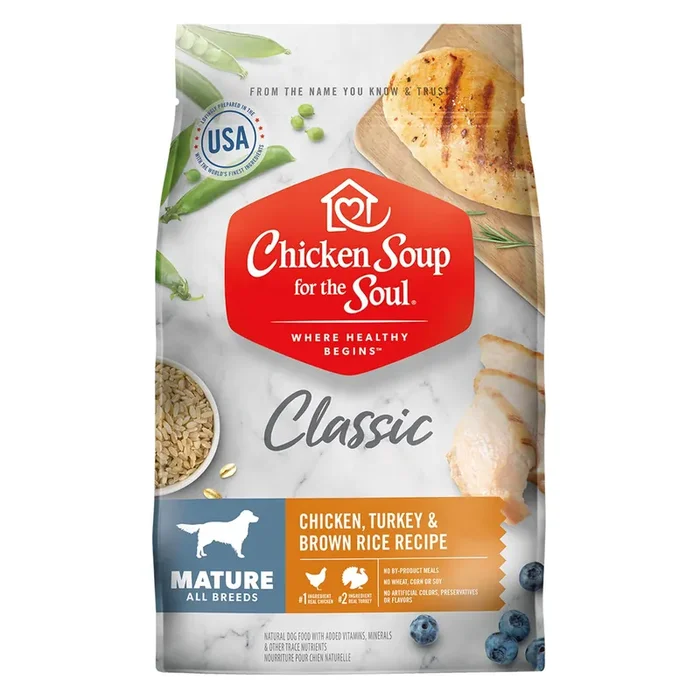 Chicken Soup for the Soul Classic Senior Dry Dog Food – Chicken, Turkey & Brown Rice