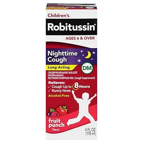 Childrens Robitussin Night Time Cough Dm Long Acting 4 Oz – 4 OZ