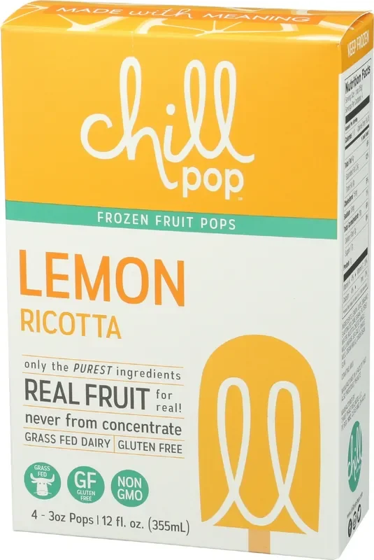 Chill Pop Lemon Ricotta Popsicles
