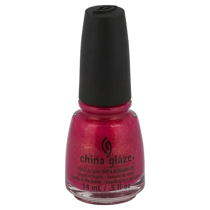 China Glaze Nail Lacquer With Hardeners, Strawberry Fields