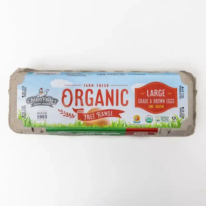 Chino Valley Ranchers Cage Free Organic Brown Large Eggs – 12ct