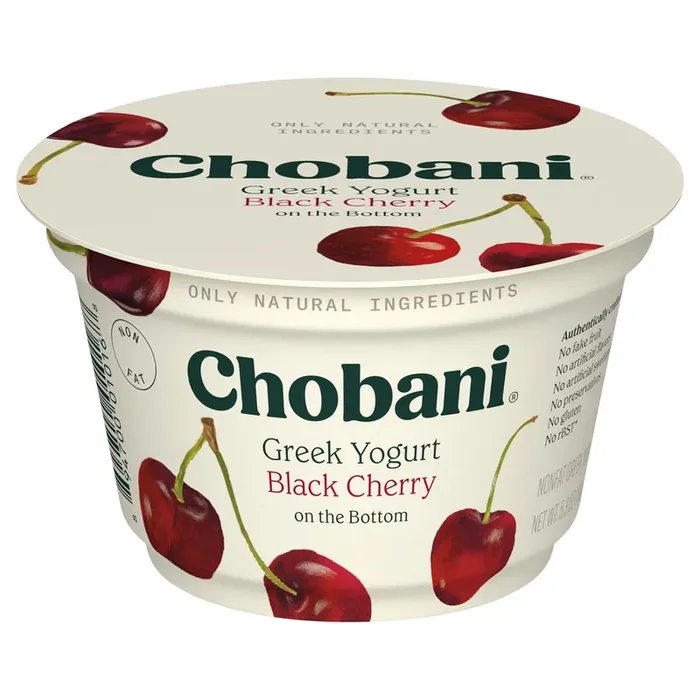 Chobani Black Cherry On The Bottom Greek Yogurt