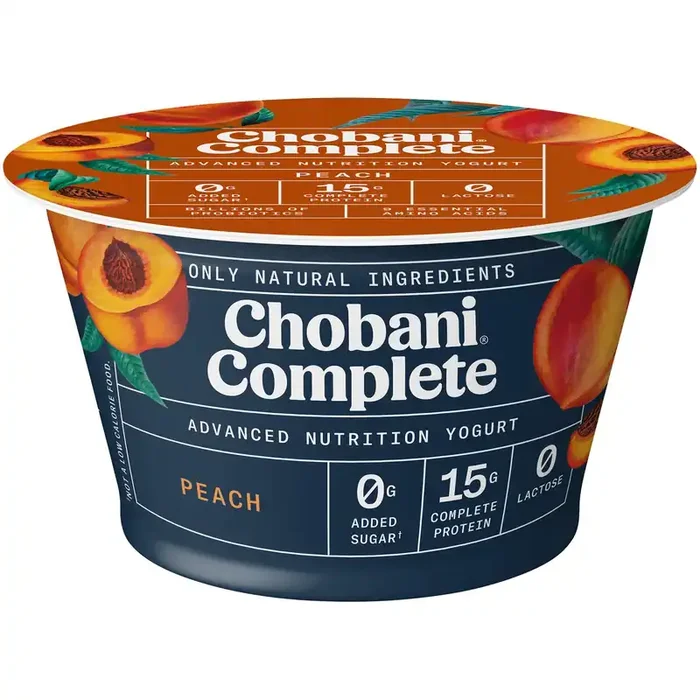 Chobani Complete Greek Yogurt Peach 5.3oz