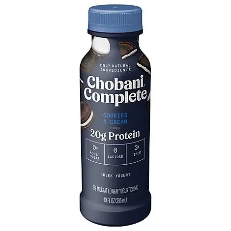 Chobani Complete Shake Cookies & Cream Greek Yogurt – 10 Fl. Oz.