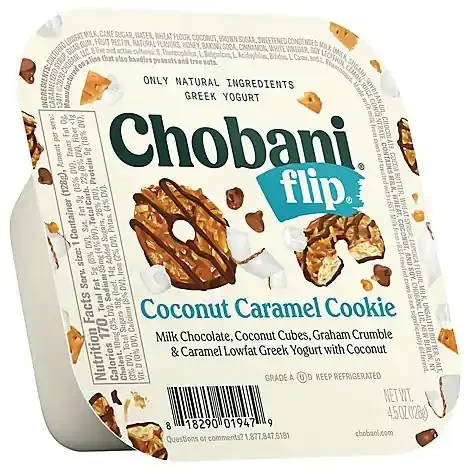 Chobani Flip Coconut Caramel Cookie – 4.5 Oz