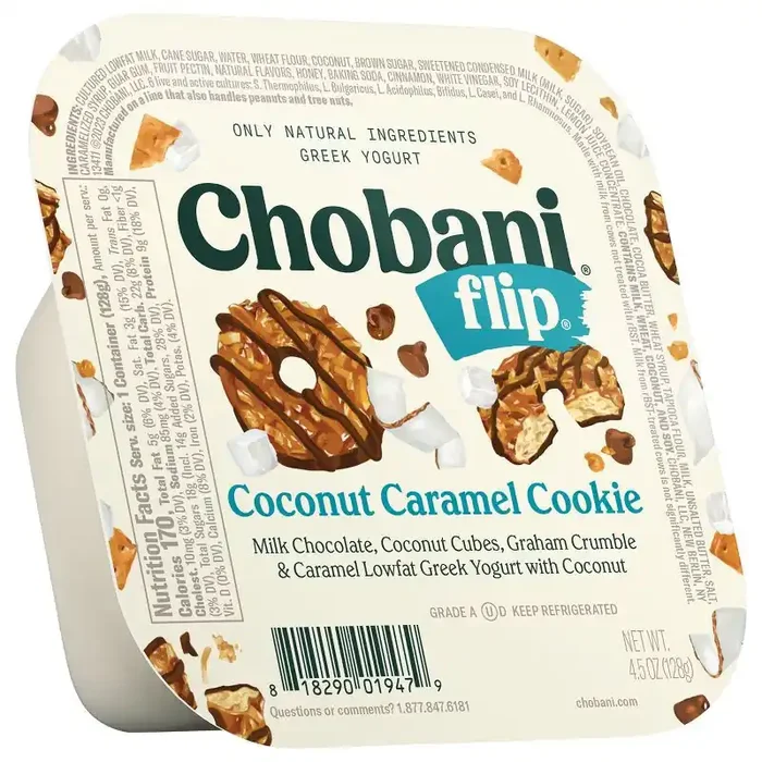 Chobani Flip Coconut Caramel Cookie Greek Yogurt – 4.5oz