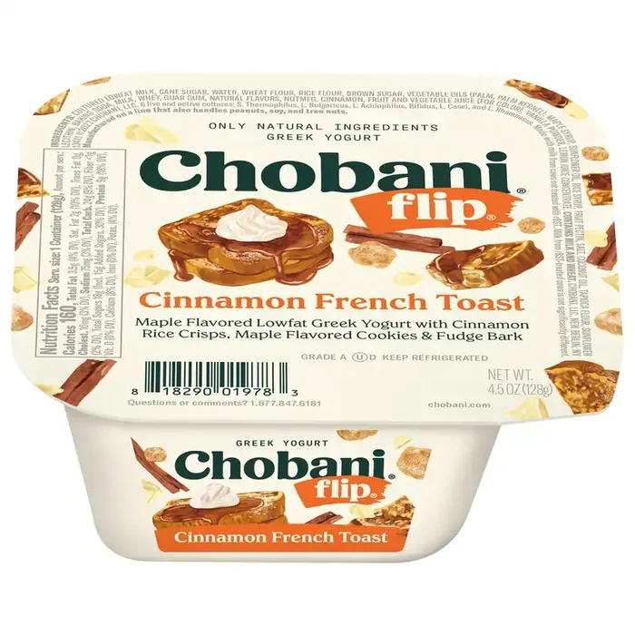 Chobani Flip Greek Cinnamon French Toast Yogurt 4.5 oz