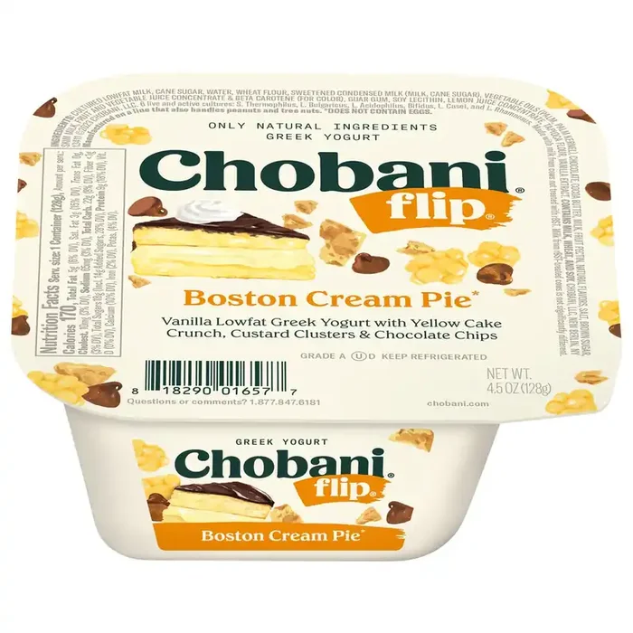 Chobani Flip Low-Fat Greek Yogurt Boston Cream Pie 4.5oz