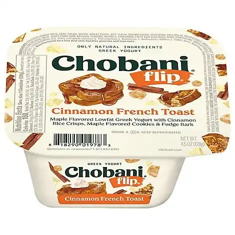 Chobani Flip Lowfat Greek Yogurt Cinnamon French Toast 4.5oz – 4.5 OZ