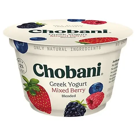 Chobani Low-Fat Mixed Berry Blended Greek Yogurt – 5.3 Oz