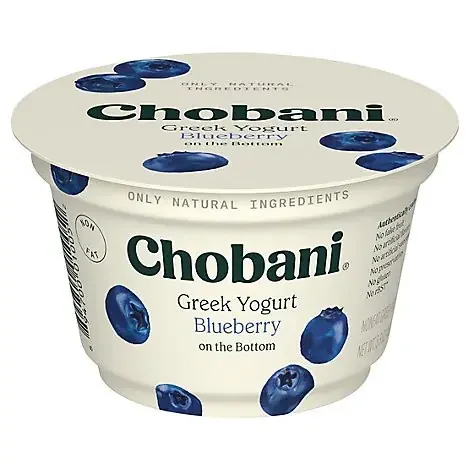 Chobani Non-Fat Blueberry On The Bottom Greek Yogurt – 5.3 Oz
