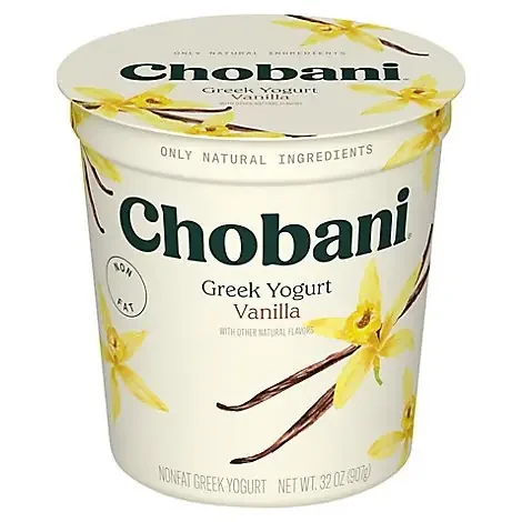 Chobani Non-Fat Vanilla Blended Greek Yogurt – 32 Oz