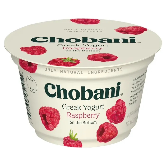 Chobani Nonfat Greek Raspberry on the Bottom Yogurt 5.3 oz