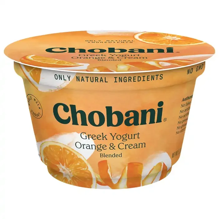 Chobani Orange Greek Yogurt Blended