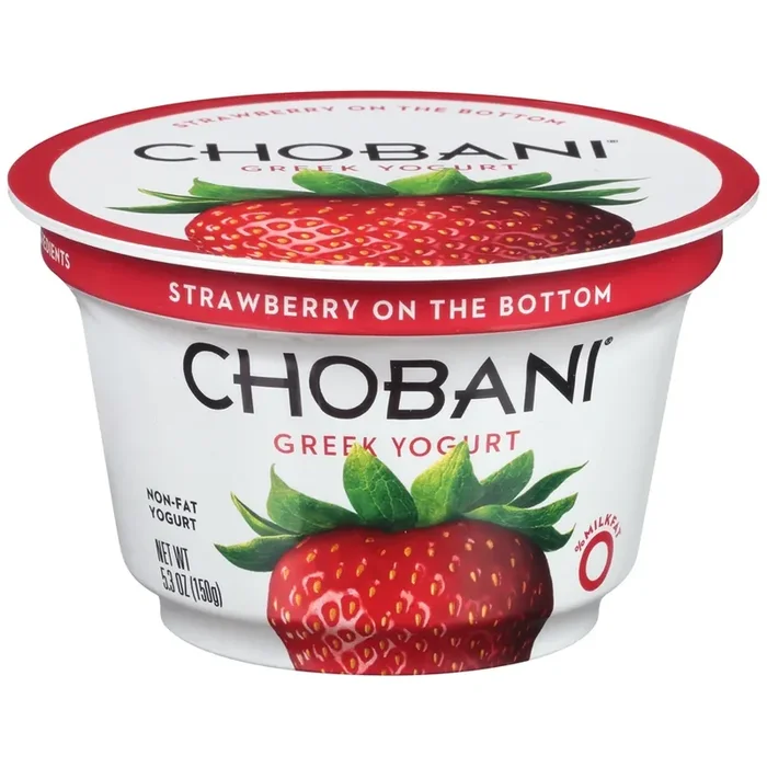 Chobani Strawberry on the Bottom Non-Fat Greek Yogurt