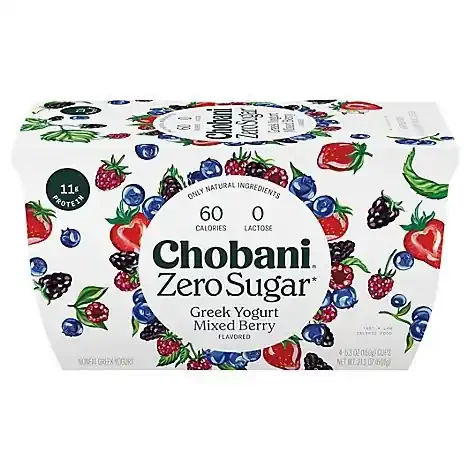 Chobani Zero Sugar Mixed Berry – 4-5.3 Oz