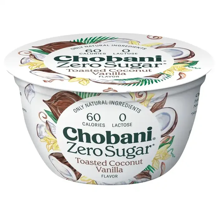 Chobani Zero Sugar Toasted Coconut Vanilla Yogurt