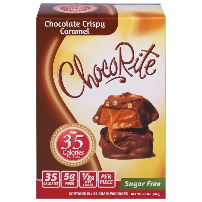 ChocoRite Chocolate Crispy Caramel Pecan Clusters 6 – 24 g Packages