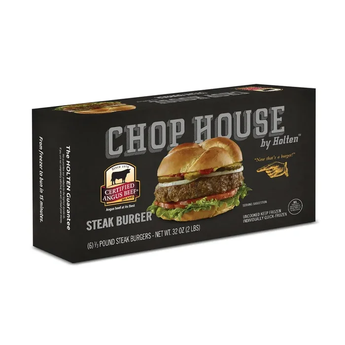 Chop House by Holten Angus Beef Steak Burgers – Frozen