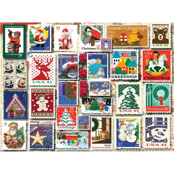 Christmas Stamps Jigsaw Puzzle