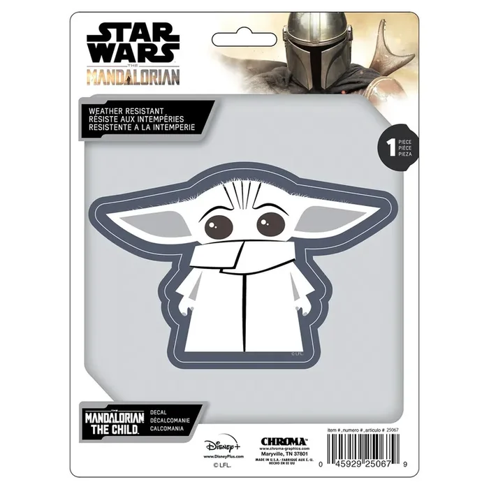 Chroma Star Wars Baby Yoda Auto Decal