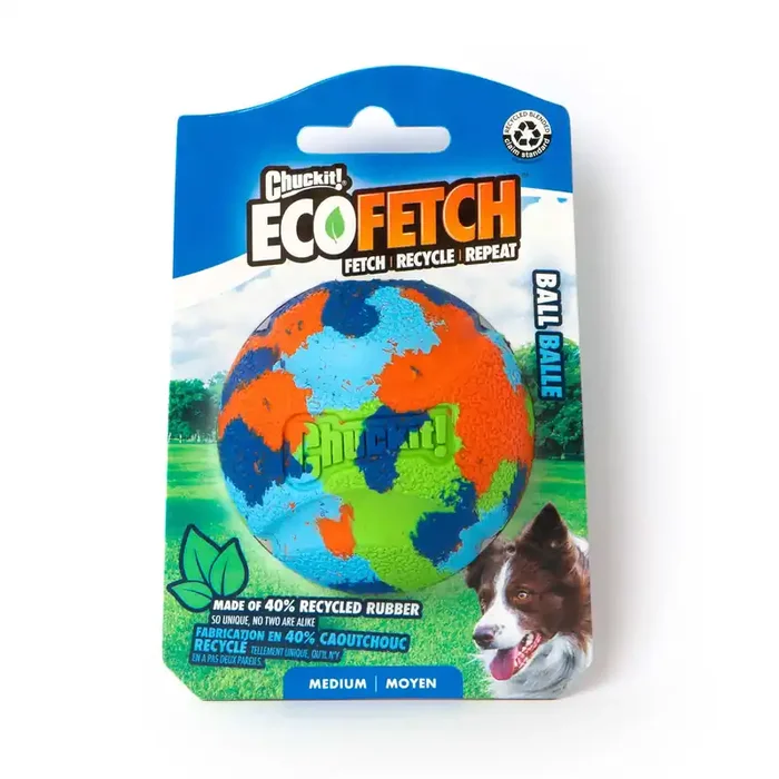 Chuckit! Ecofetch Ball Dog Toy, Medium, Pack of 1