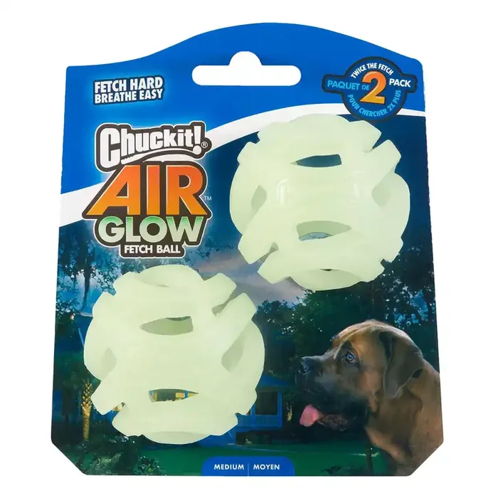 Chuckit!® Air Glow Balls Dog Toy 2-Pack