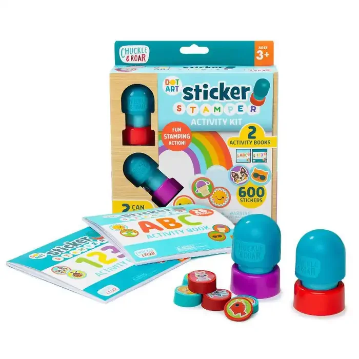 Chuckle & Roar Dot Art 2ct Sticker Stamper Activity Kit