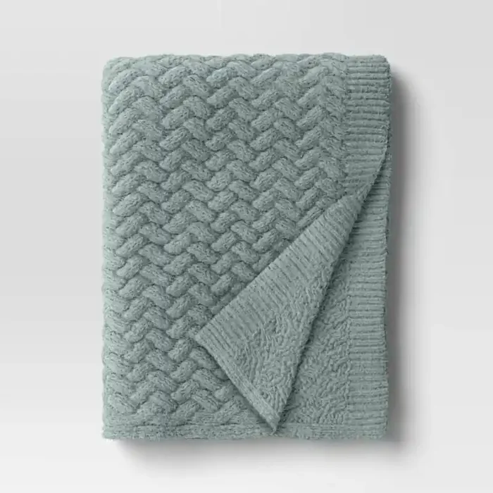 Chunky Chenille Throw Soft Green – Threshold™