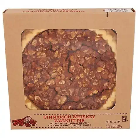 Cinnamon Walnut Whiskey Pie 8 Inch