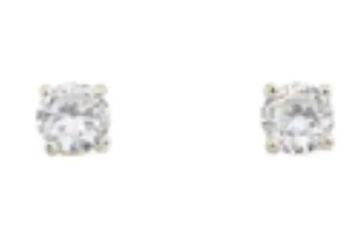 City By City Cbc Cz Ear 5Mm Round Stud 111580 Slv