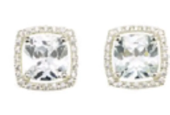 City By City Cbc Cz Ear Cushion Cut 111590 Slv