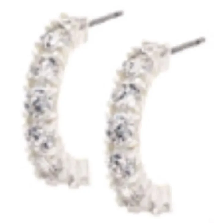 City By City Cbc Cz Ear Pv Hlf Hoop 111582 Slv