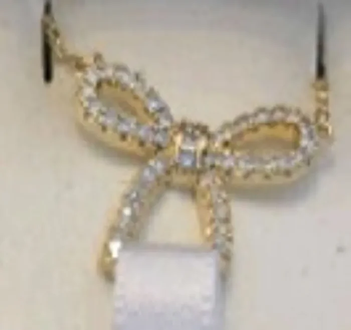 City By City Cbc Neck Rnd Cz Bow 113870 Gld