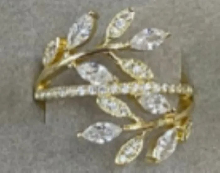 City By City Cbc Rg Cz Pave Wrap Band 111006-10 Gld 10